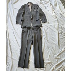 90s‎ Gray Two Button Suit